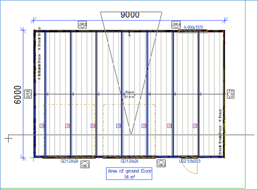 How to create Section drawings for the framing only